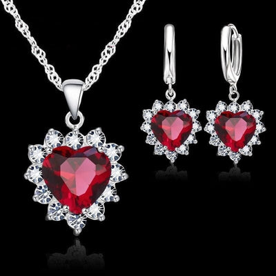 Heart Necklace Set