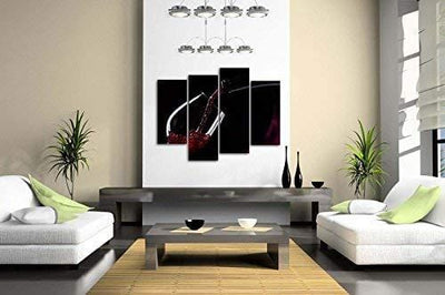 Red Wine in The Glass Canvas Wall Art