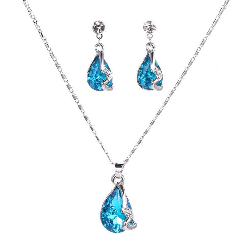 Water Drop Necklace Set