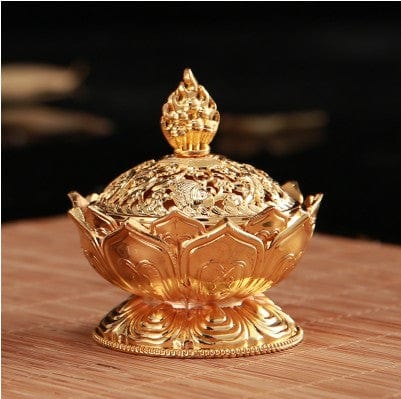 Lotus Metal Incense Burner