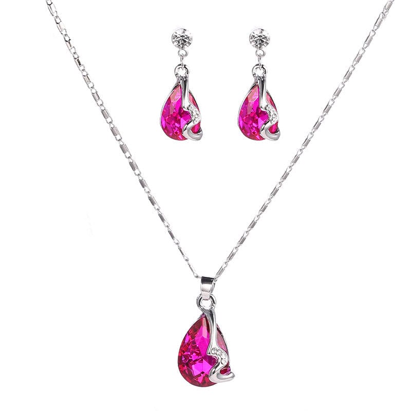 Water Drop Necklace Set