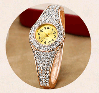 Quartz Diamanté Bracelet Watch