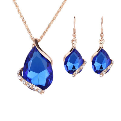 Bell Pendant Necklace Set