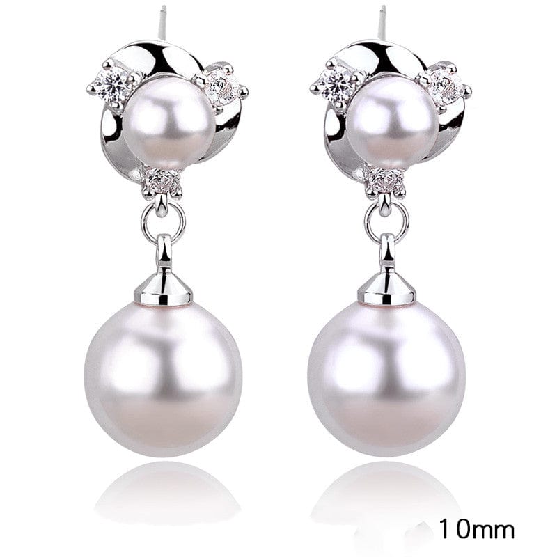 Tassel Clip Pearl Earrings