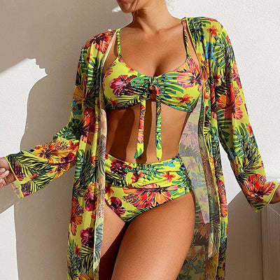 Long Sleeved 3-Piece Swim Suit