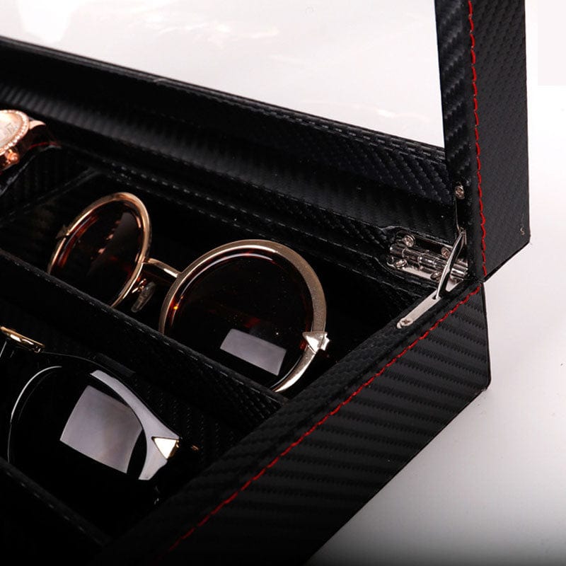 Carbon Fibre Watch & Glasses Storage Box