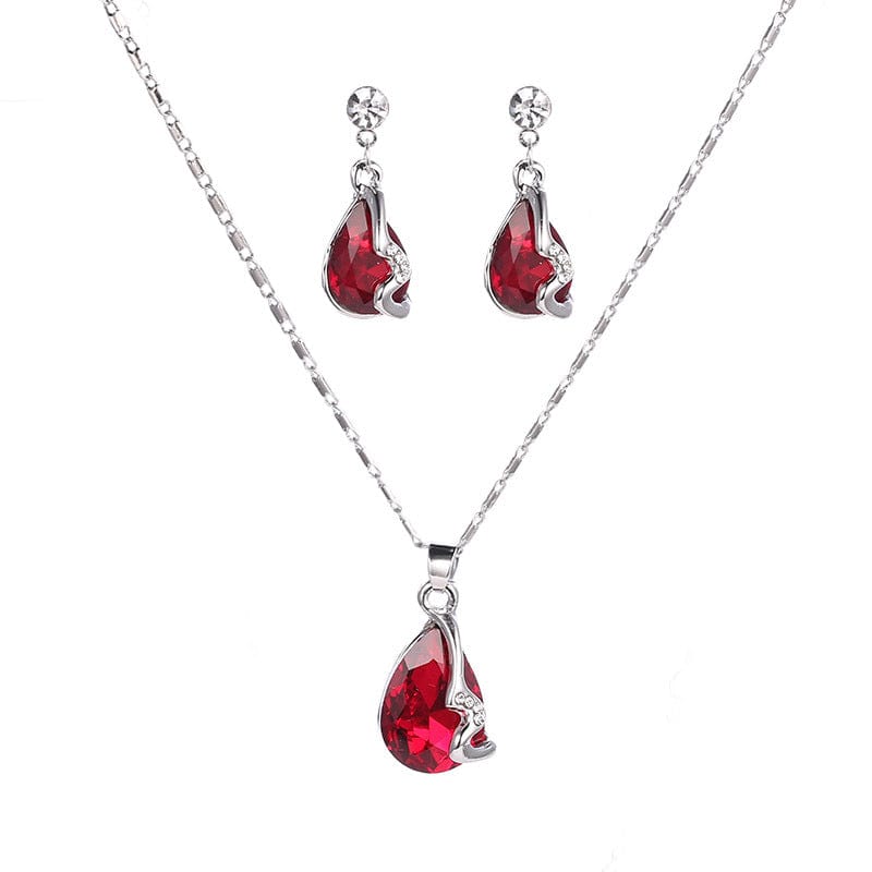 Water Drop Necklace Set