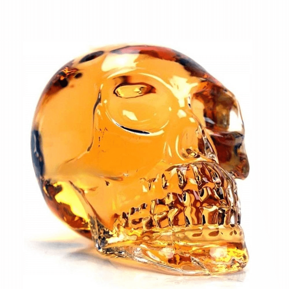 Novelty Skull Glass Bottle