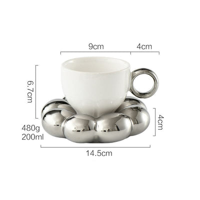 Silver Ceramic Cup Mark