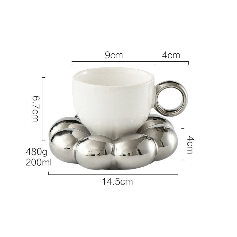 Silver Ceramic Cup Mark