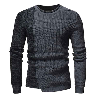 Men's Slim-fit Tri-Pattern Sweater