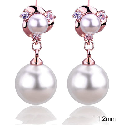 Tassel Clip Pearl Earrings