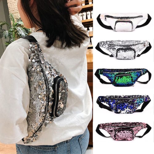 Sequin Crossbody Pocket