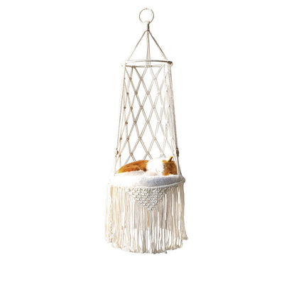 Macrame Hanging Pet Bed