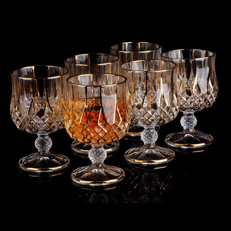 Retro Wine Glass Set