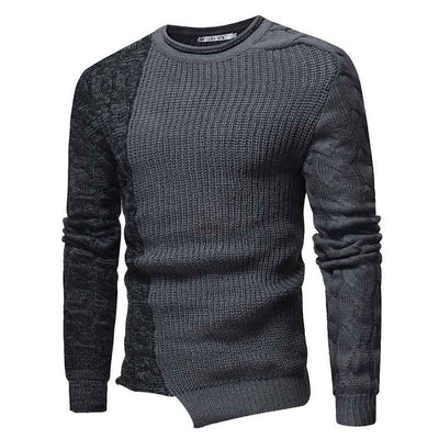 Men's Slim-fit Tri-Pattern Sweater