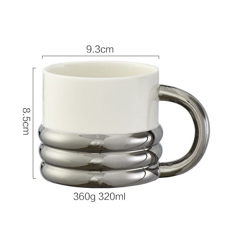 Silver Ceramic Cup Mark