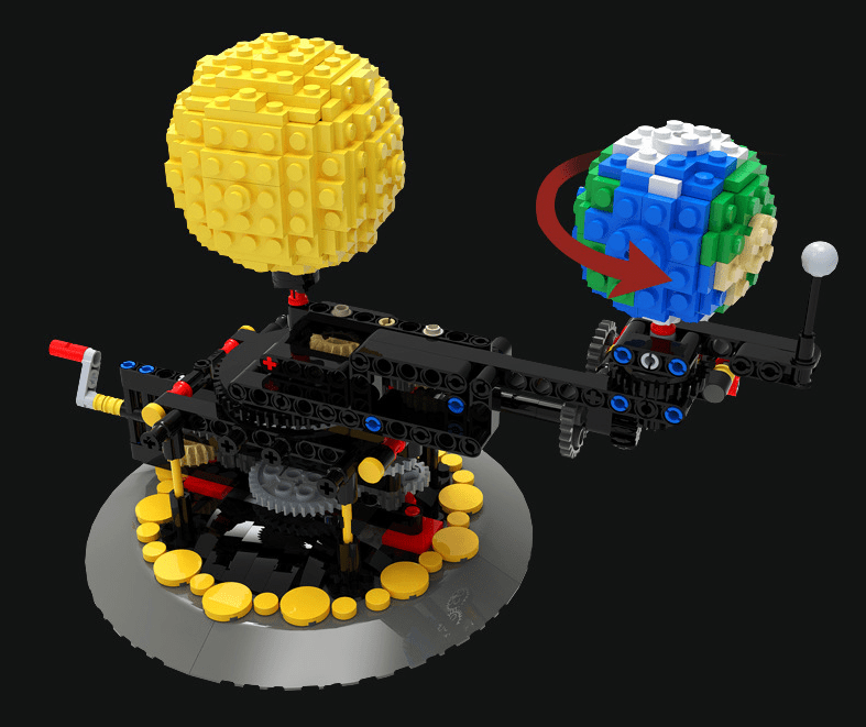 Moon, Earth and and Sun Simulation